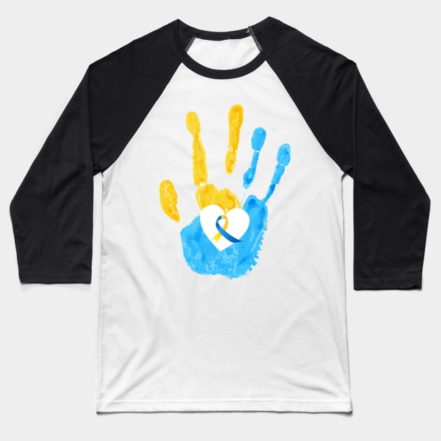 Down Syndrome Awareness Baseball T-Shirt by chrizy1688